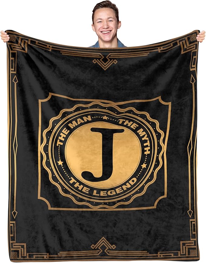 Happy Birthday Gifts for Men, Men Birthday Gifts for Fathers Day, Blanket for Man, Throw Blanket for Him, Creative Gift for Dad, Grandpa and Uncle, 50"x60"