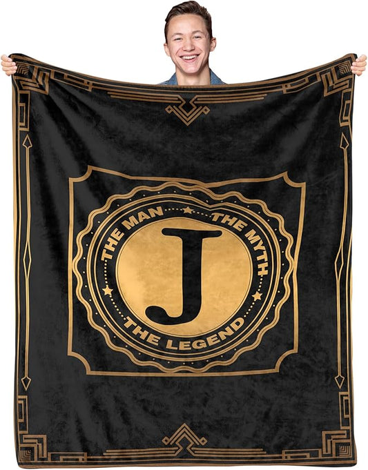 Happy Birthday Gifts for Men, Men Birthday Gifts for Fathers Day, Blanket for Man, Throw Blanket for Him, Creative Gift for Dad, Grandpa and Uncle, 50"x60"