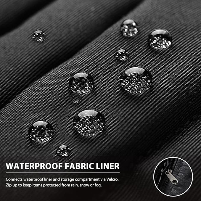 Outdoor 70 Gallon Wicker Storage Box with Waterproof Liner, Patio PE Rattan Storage Container for Outside, Deck Box with Hinged Lid for Cushions, Pillows, Towels, Horizontal Bin, Black