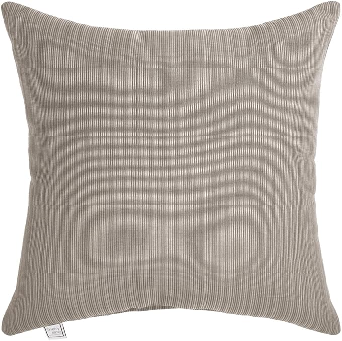 Sherry Kline Island Breeze Indoor/Outdoor Square Filled Pillow, 18"x 18", Khaki 2 Count