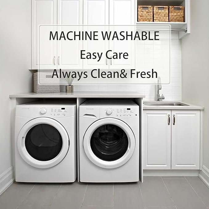 Mattress Topper Twin for Back Pain, Extra Thick Mattress Pad Cover, Plush Pillow Top, Deep Elastic Pocket, White