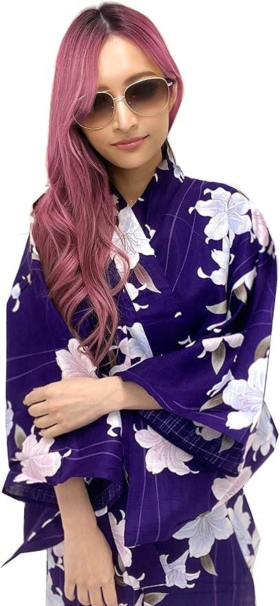 Kimura Jitsugyo Women's Kyoto Traditional Easy Wearing Kawaii Yukata Robe(Japanese Casual Kimono) Set 2