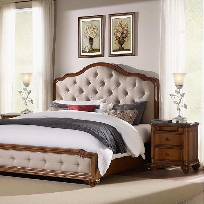 RORIANO Rustic Touch Table Lamp for Bedroom, 3-Way Dimmable Nightstand Lamp with 2 USB Ports, Retro Vintage White Glass Shade Leaf Desk Lamp for Living Room Entryway, LED Bulb Included