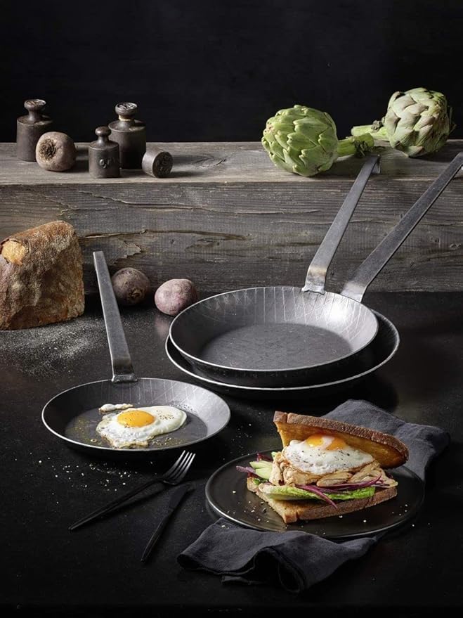 Rosle 24 cm Stainless Steel Wrought Iron Frying Pan