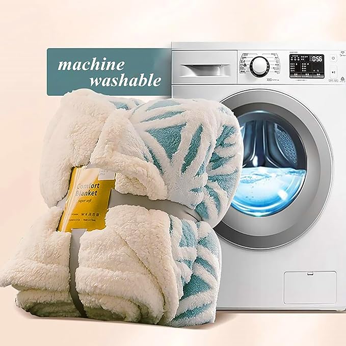 UKELER Flannel Sherpa Throws 60'' x 50'' - Cute Colorful Owl Design Soft Plush Flannel Blanket Throws for Bed/Couch/Sofa/Office/Camping