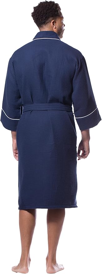 Turquaz Lightweight Full-Length Robes For Women Waffle Kimono Bathrobe - Soft, Fast-Drying, Long-Lasting Cotton Blend Unisex