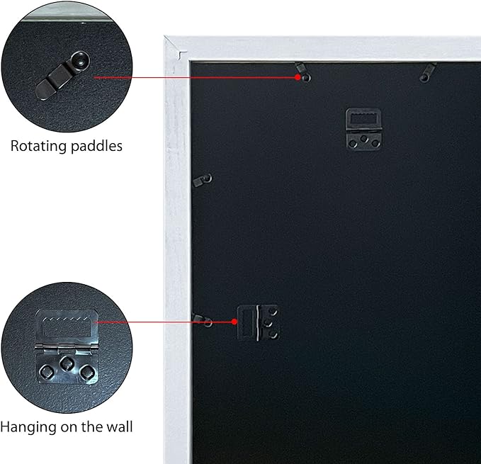 VCK 24x36 Picture Frame Exclusive Large White Poster Frame for Wall Gallery Home Office 1 Pack