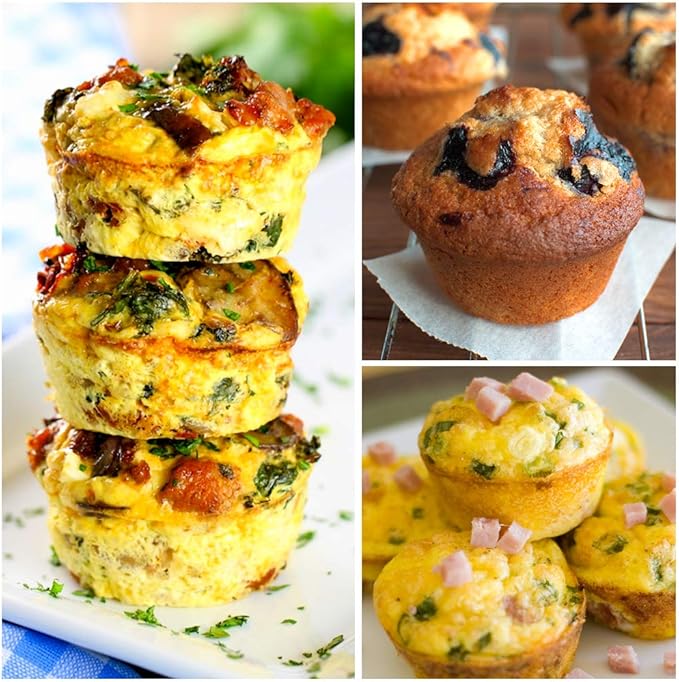 CAKETIME Silicone Muffin Pan Set, Cupcake Pans 12 Cups Silicone Baking Molds, Food Grade, Pinch Test Approved, Pack of 2