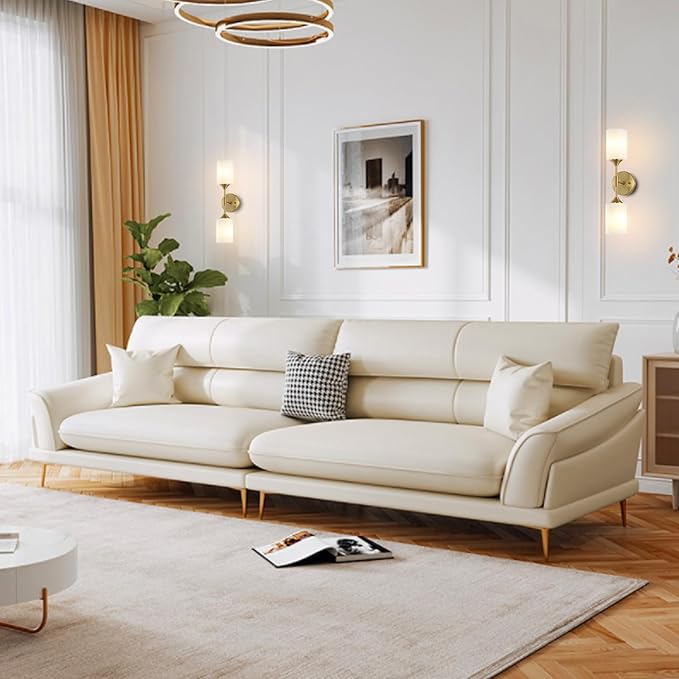 2-Lights Gold Wall Sconce with White Cylinder Glass Shades Modern Mid Century Bathroom Vanity Wall Light Fixtures Industrial Brushed Brass Wall Lamp for Bedroom Mirror Living Room Restaurant