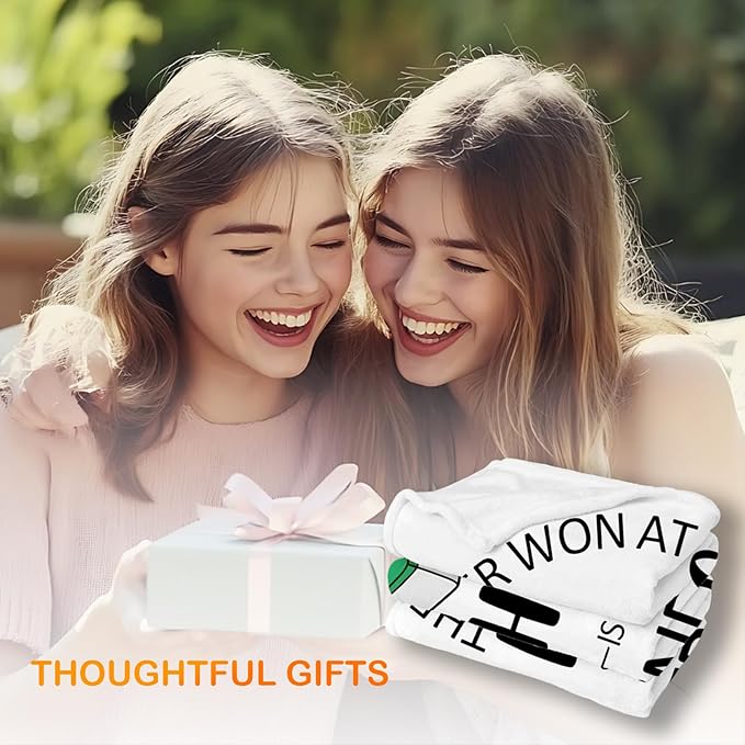 Mahjong Gifts Throw Blanket,Mahjong Gifts for Women Girls Friends,Mah Jong Blanket for Office Couch Bed Girls Dorm Bedroom Living Room,50x60 Inches