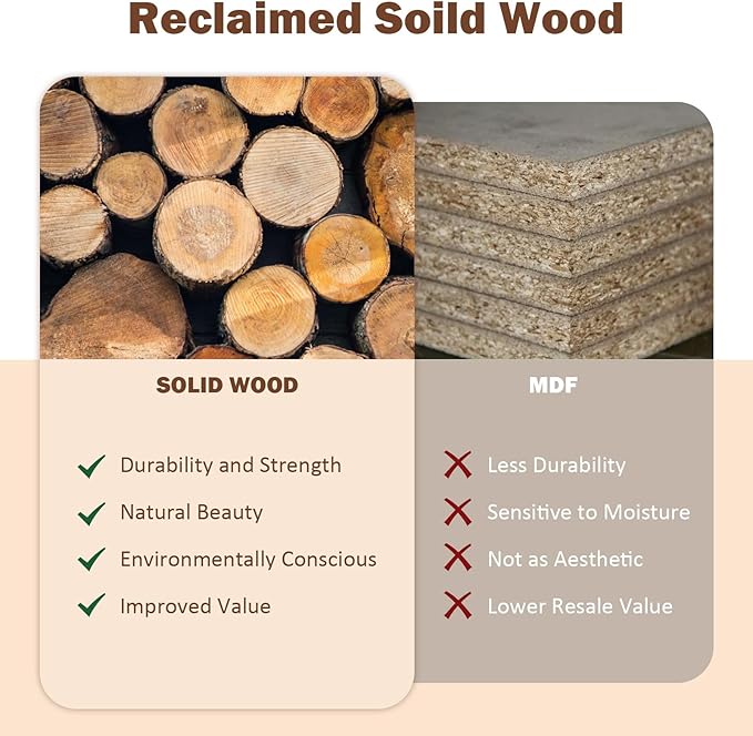 Reclaimed Solid Wood Console Table, 59" Long Farmhouse Entryway Table, Rectangular Couch Tables Behind Sofa, Accent Tables for Hallway, Entrance, Foyer, Living Room