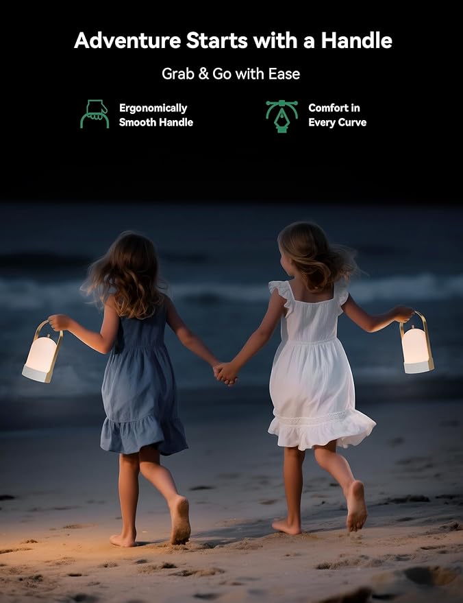 Tubicen Portable Lamp, Battery Operated Cordless Outdoor Table Lamps Rechargeable 4-Level Touch Dimmable IP44 Shower Lamp, Night Light for Patio Camping Dining Room Bedroom (Brass White, Waterproof)