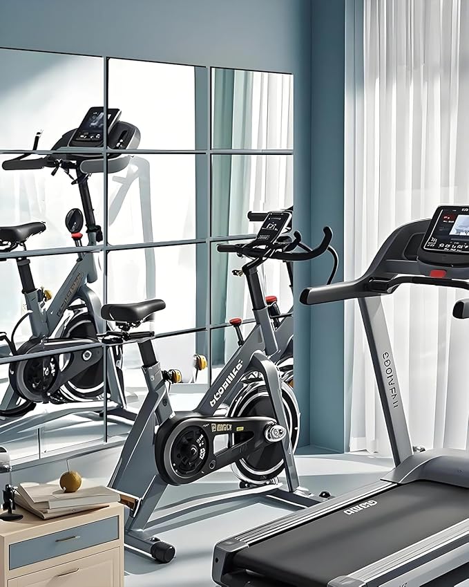 12" x 12" Glass Wall Mirror Tiles for Wall, Frameless Full Length Mirrors Wall Mounted for Home Gym Mirror Yoga Bedroom Dancing Studio Dressing Room (12PCS)