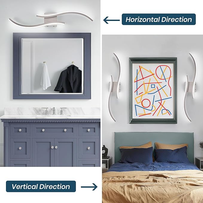 Battery Operated Wall Sconces Set of 2, Rechargeable Dimmable Battery Wall Light with Remote Control, Brushed Nickel LED Wireless Wall Light for Living Room Bedroom Hallway，31.5inch (Brushed Nickel)