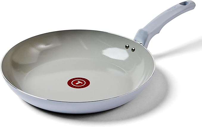 T-Fal Refresh Ceramic Nonstick Frying Pan Skillet 12-Inch, Oven Safe to 350°F, Stay-Cool Handle, Skillet Pan Cookware, Blue