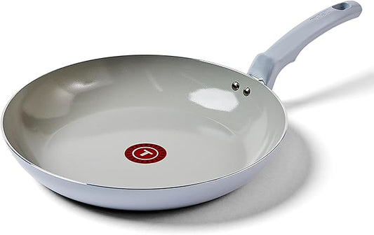 T-Fal Refresh Ceramic Nonstick Frying Pan Skillet 12-Inch, Oven Safe to 350°F, Stay-Cool Handle, Skillet Pan Cookware, Blue