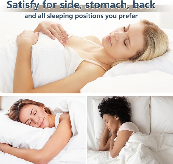 CozyLux Pillows Standard Size Set of 2, Hotel Quality Bed Pillows for Sleeping 2 Pack, Cooling Pillows for Side Back and Stomach Sleepers, Down Alternative Luxury Soft Supportive Pillows (18x26)