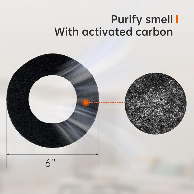 reiga 65 Inch Walnut Wood Ceiling Fan with Lights and Remote Control, Quiet Reverse DC Motor, High Airflow, Timer Function, and Built-in Air Purifier Coconut Carbon Pads for Home