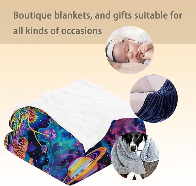 Cat Blanket - Ultra Soft, Fluffy, Lightweight Flannel Throw Blankets for Couch, Bed, Travel, Outdoor - Cozy, Fuzzy Home Decor, for Adults Kids Women Boys Girls, All Season 80×60 in