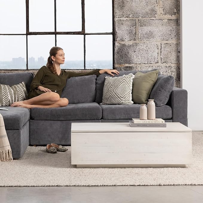 Transformer Table Lift Top Coffee Table with Storage, Modern Coffee Table for Living Room, Home Office & Dining, Space-Saving Small Coffee Desk with Panel Hidden Storage for Transformer Dining Table