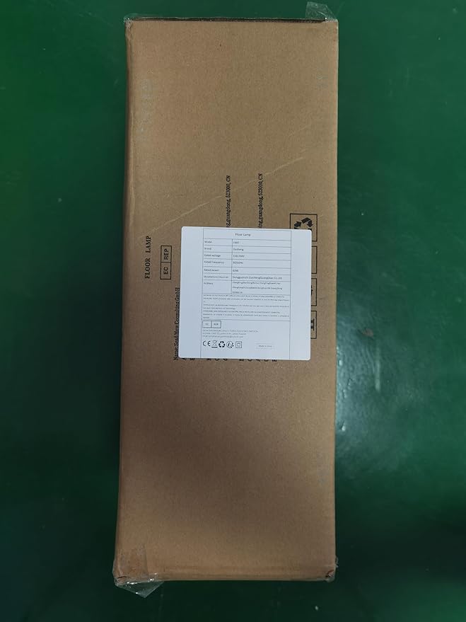 Modern Floor Lamp,Mid Century Living Room Lamp, 64" Standing Lamp with Beige Fabric Lampshade for Bedroom, Study Room and Office, Reading Room Black Pole Light Without Bulb