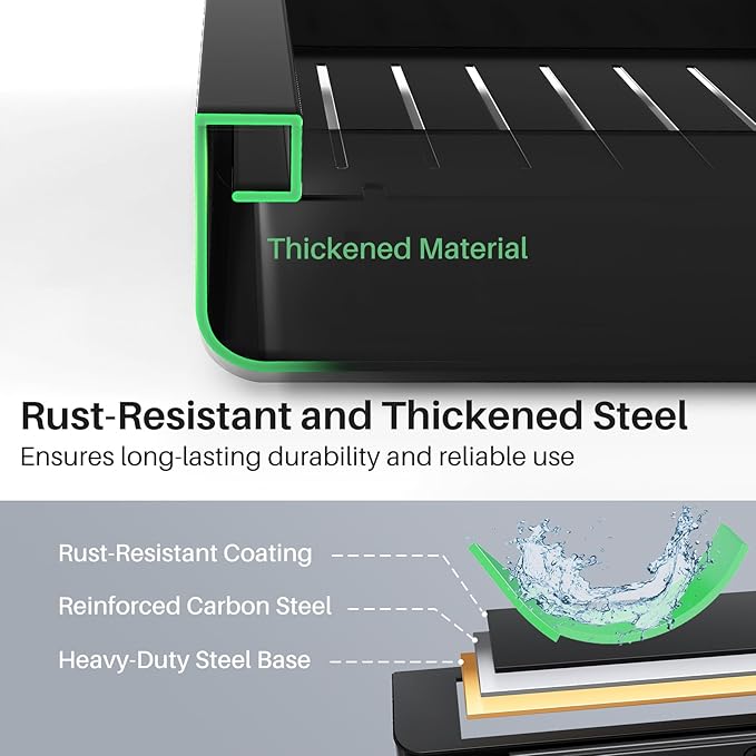 Pull out Cabinet Organizer, Wider Expandable(14"-24") Heavy Duty Slide out Drawers Fixed with Adhesive Nano Film for Pots and Pans, Roll out Shelf Storage for Kitchen Base Organization(Black)