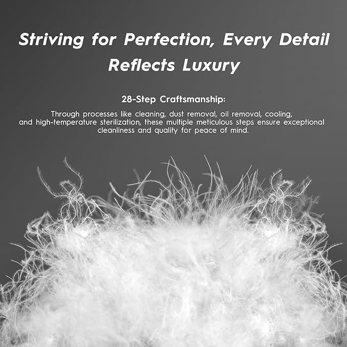 Globon Ultra Soft Down Pillow Standard Size, All Down Filled Bed Pillow for Sleeping, 100% Cotton Shell 500 Thread Count, Soft Hotel Collection Down Feather Pillow 20" x 26" 1 Pack