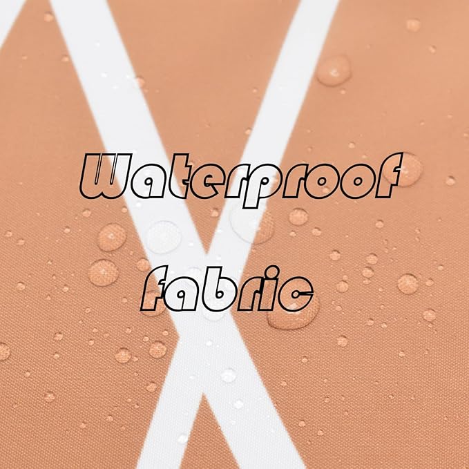 Punkray Burnt-Orange Striped Polyester Shower Curtain for Bathroom with Hooks, Shower Curtains for Bathroom, Waterproof Bath Accessories Hotel Style - Machine Washable 72 x 72