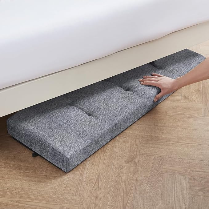 Ornavo Home 43 Inch Storage Ottoman, Large Storage Bench, Ottoman with Storage with Legs, Foot Rest Stool, Bedroom Bench - Gray