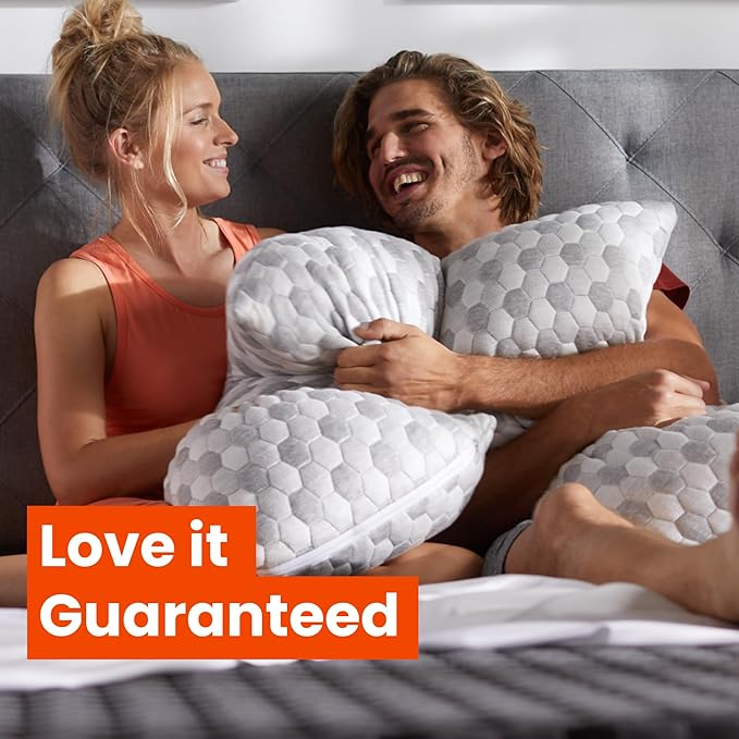 Layla Sleep Layla Adjustable Fill Kapok Pillow, Luxurious Cooling Pillow, Queen, Supportive for Head and Neck, Fully Adjustable, Natural Material That is Light and Airy Kapok Pillows 2 Pack