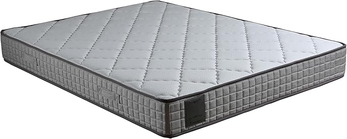 Ottomanson Full 8" Firm Hybrid Mattress - Made in USA - Designed for Young Adults - Durable Support & Comfort - CertiPUR-US Foam - Fiberglass-Free - Bed in a Box