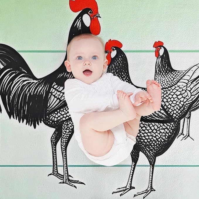 Welcome to Our Coop Chicken Funny Blanket Warm Soft Gifts for Family Friends Brother Sister 100x130cm(40x50in)