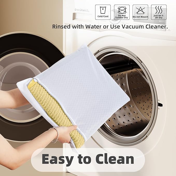 Bathroom Rugs Non Slip Washable, Super Absorbent Thin Bath Mat Quick Dry Low Pile Bathroom Rug, Yellow 24"x47"