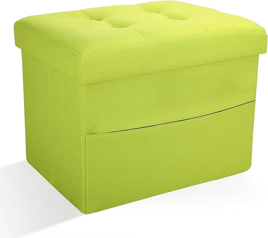 Ottoman Storage Ottoman Foot Rest Stool Foldable Bench with Storage Student Dormitory Bedroom and Entryway 17 X 13 X 13