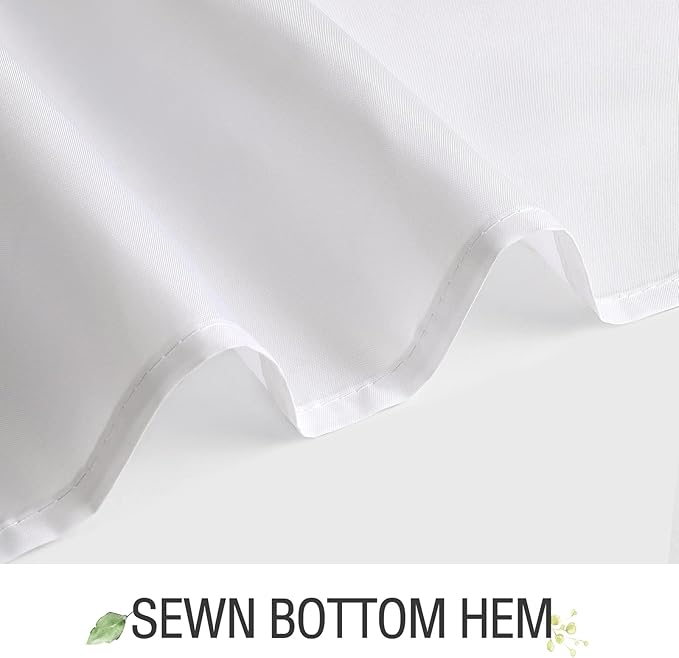 Gibelle Sage Green Eucalyptus Shower Curtain, Watercolor Plant Leaves with Floral Bathroom Decor Waterproof Fabric Shower Curtain Set with Hooks 72x72 Inch White