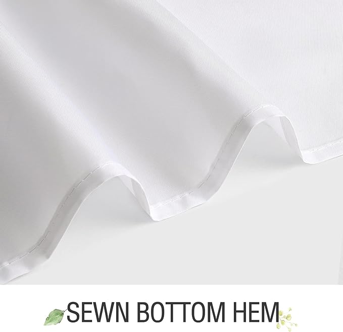 Gibelle Long Shower Curtain 72 x 78, Green Eucalyptus Leaves Shower Curtain, Watercolor Floral Plant Bathroom Curtains Shower Set with Hooks