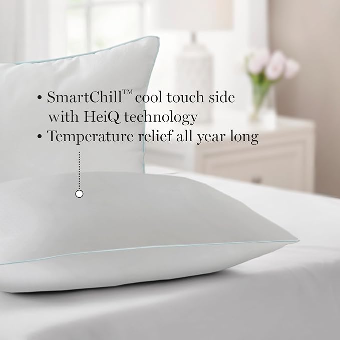 MARTHA STEWART Bed Pillow, King (U.S. Standard), White 2 Count