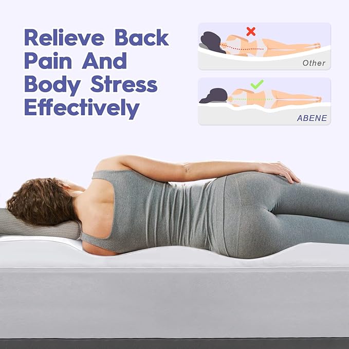 ABENE Full Size Mattress Topper for Back Pain Relief, Extra Thick Mattress Pad Pillowtop, Soft Plush Mattress Cover Bed Topper with Deep Pocket, Overfilled Down Alternative Filling, White