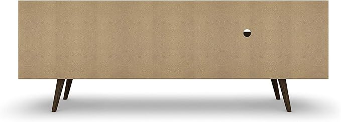Manhattan Comfort Liberty Mid Century Modern TV Stand for Televisions up to 60 Inches, Bedroom and Living Room Entertainment Center with Storage, Shelves, and Cabinet, 201AMC: 62.99 Inch, Rustic Brown
