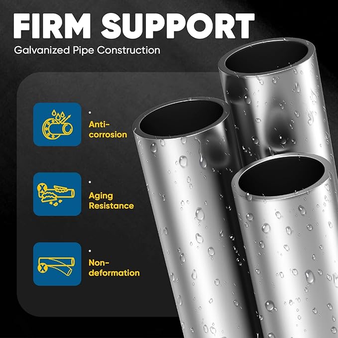 Quictent 10x20 ft Heavy Duty Carport Canopy Galvanized Car Tent Outdoor Garage Boat Shelter with Reinforced Structure with Roll-up Ventilated Windows Sidewall - White