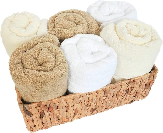 Premium Cotton 4 Pack Turkish Bath Towels 27x54 Ultra Absorbent Daily Use (4, White)