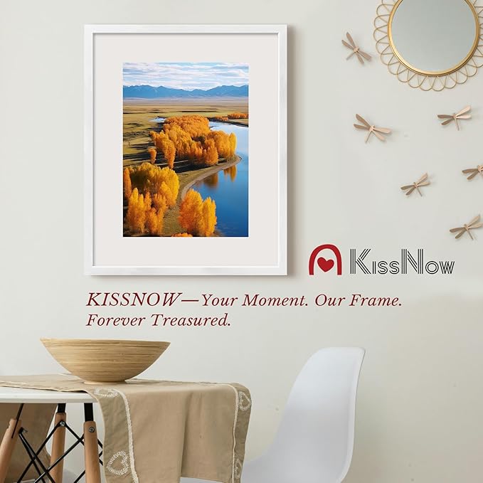 24x30 Poster Frame 4 Pack, White Solid Wood, Wall Gallery Picture Frame