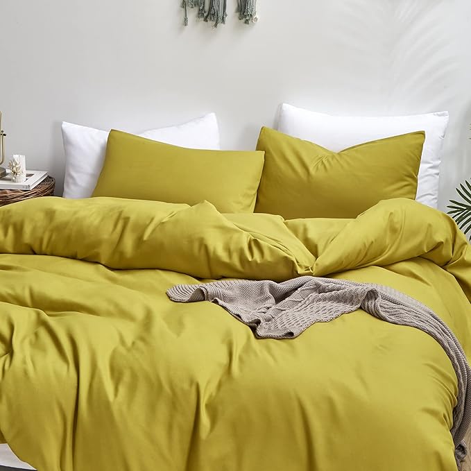 Luxlovery Moss Green Comforter Set Twin Chartreuse Bedding Comforter Set Modern Greenish-Yellow Soft Breathable Blanket Quilts 3 Piece Bedding Set for Kids Teens