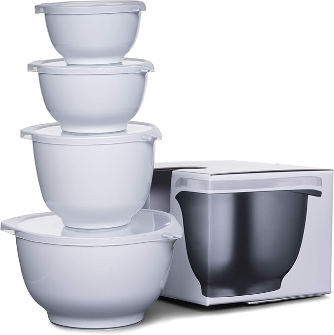 Precision Craft Mixing Bowl Set 4 Pcs Elevate Your Culinary Experience Stylish Nesting Bowls for Effortless Cooking and Baking