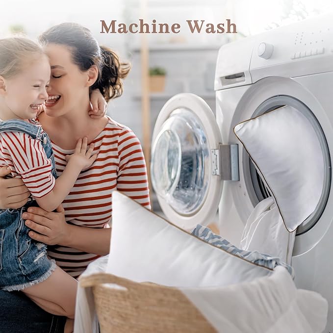 Bafode Goose Feather Pillows, Bed Pillows, Standard Size Set of 2, Hotel Pillows for Sleeping, White Pillows Soft Down Alternative Pillows 20x26