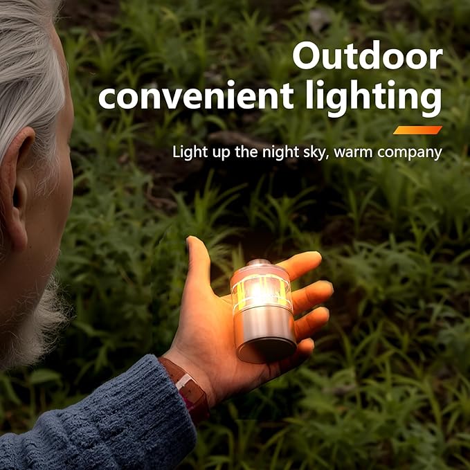 Portable Rechargeable Table lamp, Magnetic Outdoor lamp, Bedside lamp for Bedroom, Camping, Emergency, Hiking, Fishing and Home use