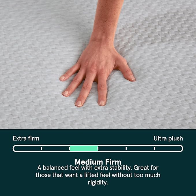 Kin By Tuft & Needle Medium Firm 10" Full Adaptive Foam Mattress in a Box, Cooling Pressure Relief, Balanced Support, 100 Night Trial, Fiberglass-Free, CertiPUR-US, 10-Year Limited Warranty