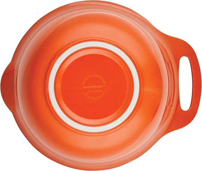 Rachael Ray Pantryware Mixing Bowl Measuring Cup and Utensil Set, 10 Piece, Orange
