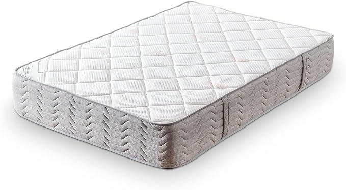 Ottomanson King 12” Hybrid Mattress - Rock Salt Infused Quilted Cover - Made in USA - Medium-Firm Support - Individually Pocketed Coils & CertiPUR-US Foam - Fiberglass-Free - Bed in a Box