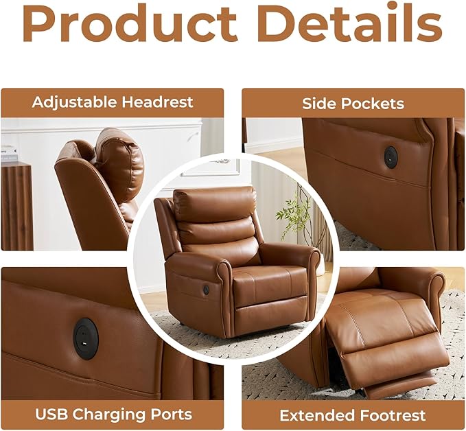Power Lift Recliner Chair for Elderly with Adjustable Headrest, Oversized Lay Flat Recliner with Massage and Heat,28" Extra Wide Lift Chair for Big and Tall,Infinite Position,Extended Footrest, Camel